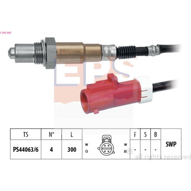 EPS Lambdasonde 1.997.687 Made in Italy - OE Equivalent