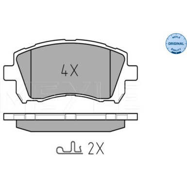 Bremsbelagsatz Subaru P. Impreza 00-/Forester/Legacy 98- Mit Sensor | 025 235 5817/W