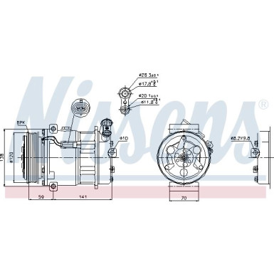 Kompressor PKW OPEL VECTRA C/SIGNUM 02- SANDEN FIRST FIT 89124