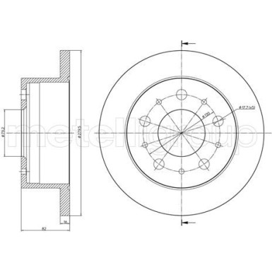 Bremsscheibe HA CITROEN Jumper,FIAT,PEUGEOT 94 800-732 Bremsscheibe HA CITROEN Jumper,FIAT,PEUGEOT 94 800-732