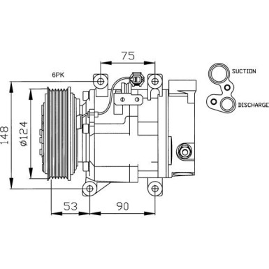 NRF Kompressor 32145 NRF Kompressor 32145