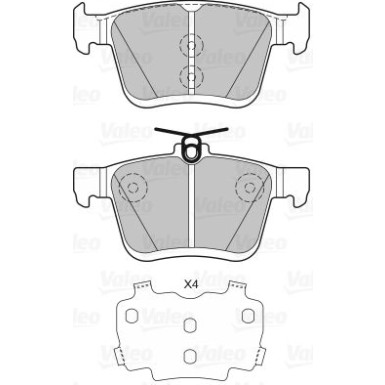 VALEO Bremsbeläge 601329