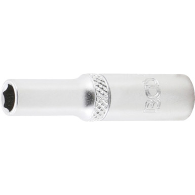 BGS Steckschlüssel-Einsatz Sechskant, tief | Antrieb Innenvierkant 6,3 mm (1/4"""") | SW 6 mm | 10506