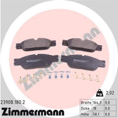 ZIMMERMANN Bremsbeläge
