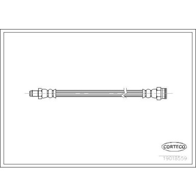 CORTECO Bremsschlauch | 19018559