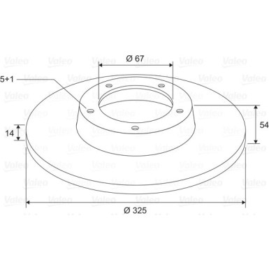 VALEO Bremsscheibe 197764