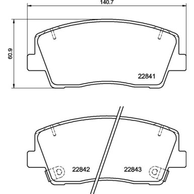 BREMBO Bremsklötze VA KIA Stinger 17 PRIME LINE P 30 108