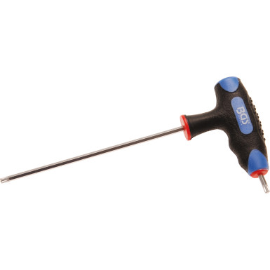 BGS Schraubendreher mit T-Griff und seitlicher Klinge | T-Profil (für Torx) T15 | 4010-11
