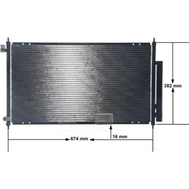 Kondensator, Klimaanlage BEHR AC 467 001S