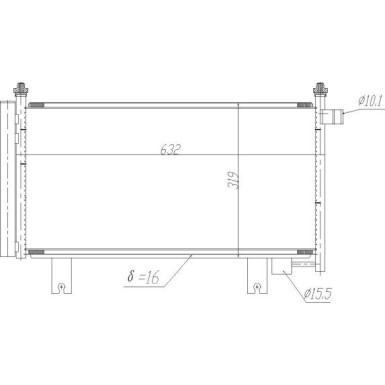 Kondensator, Klimaanlage EASY FIT 350473