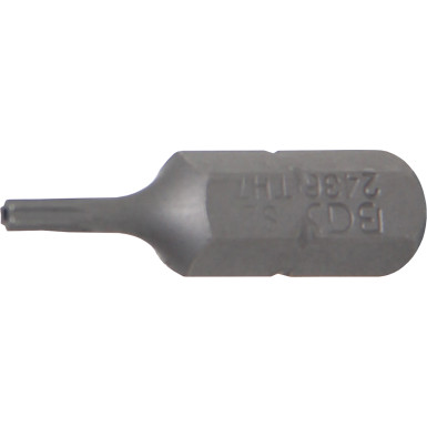 BGS Bit | Antrieb Außensechskant 6,3 mm (1/4"""") | T-Profil (für Torx) mit Bohrung T7 | 2436