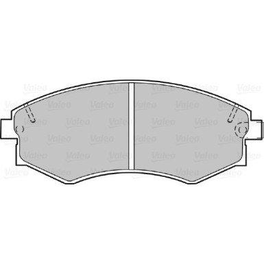 VALEO Bremsbeläge 598051