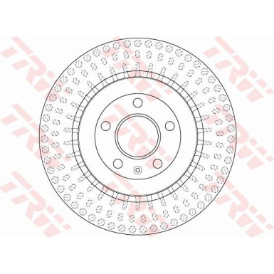 12 481 058 Bremsscheibe HA AUDI A4 08 TRW SINGLE DF6175S