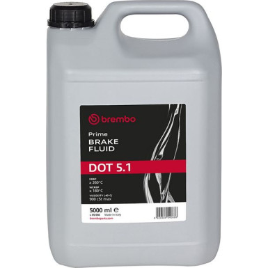 Bremsflüssigkeit DOT 5.1 5l | BREMBO, Metallkanister | L 05 050