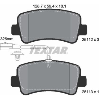 Bremsbelagsatz Renault T. Master 10- Single | 2511201