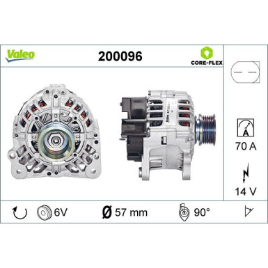 VALEO Generator 200096 VALEO CORE-FLEX