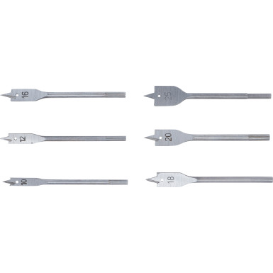 BGS Flachfräsbohrer-Satz 10 - 25 mm 6-tlg BGS Do it yourself 50796