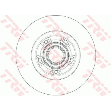 Bremsscheibe Renault T. Grand Scenic 09- Mit Lager TRW SINGLE DF6203BS