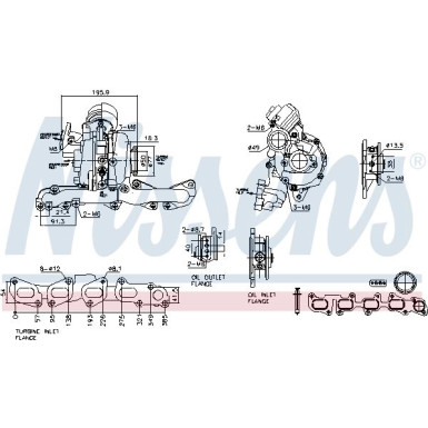 Nissens Turbo | AUDI A4,A5,A6,Q5 07 | 93506