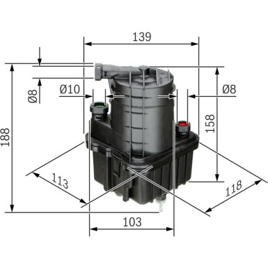Kraftstofffilter | RENAULT Clio III,Modus | 0 450 907 015