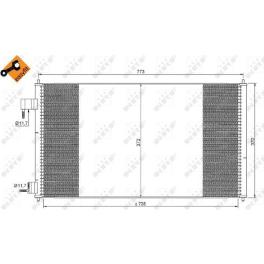 Kondensator, Klimaanlage | 35681 Kondensator, Klimaanlage | 35681