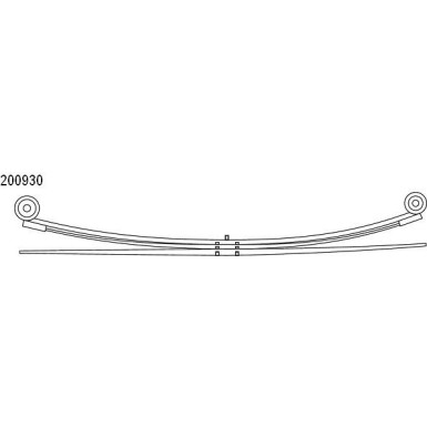 Federpaket - Federung/Dämpfung Ford T. Transit 06-14 (2+1) (695/675mm) | 10.200.930.00
