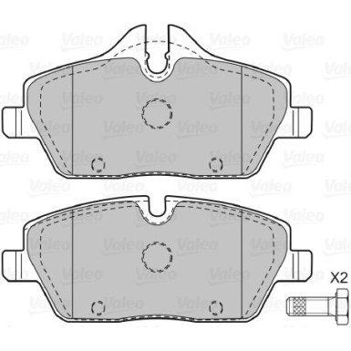VALEO Bremsbeläge 598699