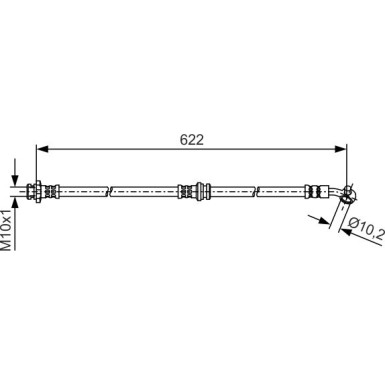 Bremsschlauch | NISSAN Qashqai 13 | 1 987 481 A32