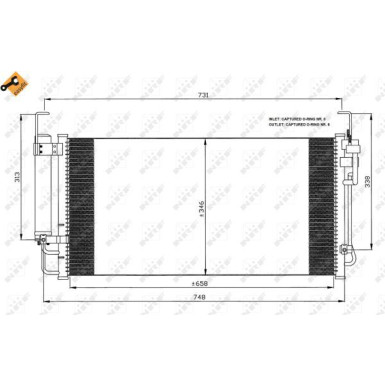 Kondensator, Klimaanlage | 35473 Kondensator, Klimaanlage | 35473