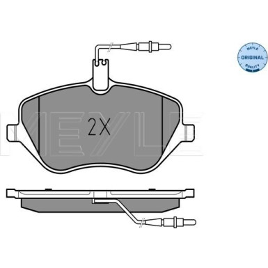 Bremsbelagsatz Peugeot S. 407 04- Mit Sensor | 025 241 3317/W