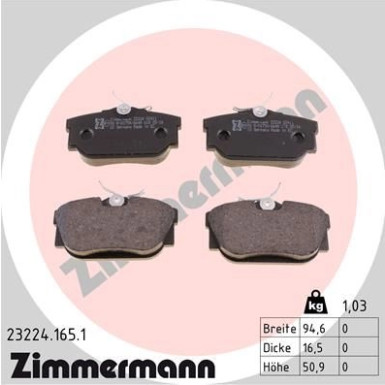 ZIMMERMANN Bremsbeläge