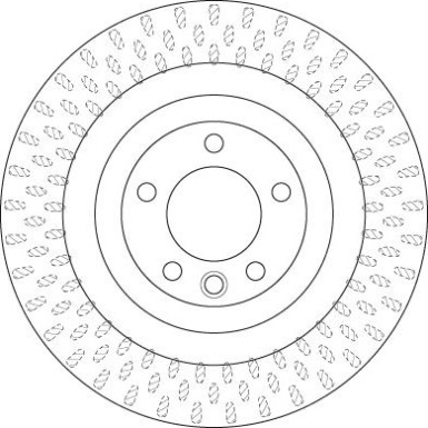 52 482 017 Bremsscheibe HA LAND ROVER Range Rover 12 TRW SINGLE DF6505S