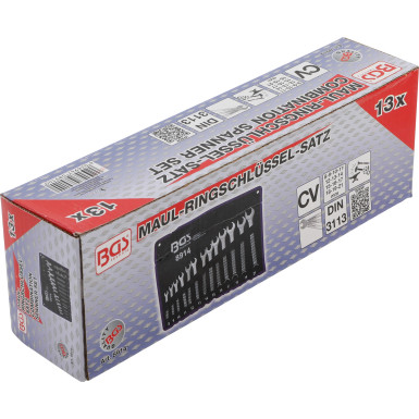BGS Maul-Ringschlüssel-Satz | Maulseite mit Ratschenfunktion | SW 8 - 21 mm | 13-tlg | 8914 BGS Maul-Ringschlüssel-Satz | Maulseite mit Ratschenfunktion | SW 8 - 21 mm | 13-tlg | 8914