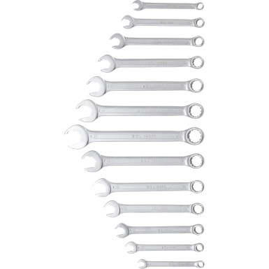 BGS Maul-Ringschlüssel-Satz | Maulseite mit Ratschenfunktion | SW 8 - 21 mm | 13-tlg | 8914 BGS Maul-Ringschlüssel-Satz | Maulseite mit Ratschenfunktion | SW 8 - 21 mm | 13-tlg | 8914