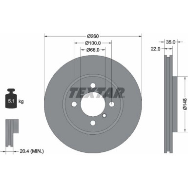 Bremsscheibe Bmw P. E30 86-93 | 92026503
