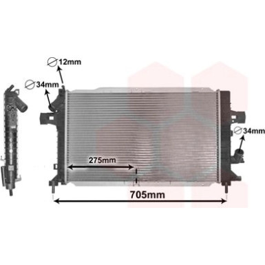 VAN WEZEL Kühler, Motorkühlung VAN WEZEL Kühler, Motorkühlung