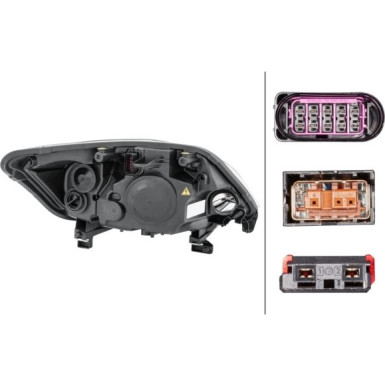 SCHEINWERFER L D1S/H7 HELLA | FORD KUGA 3,08-11,12 | 1EL 009 696-751