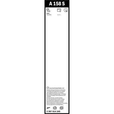 BOSCH | Scheibenwischer Aerotwin A158S | Toyota Prius 15 | 3397014245