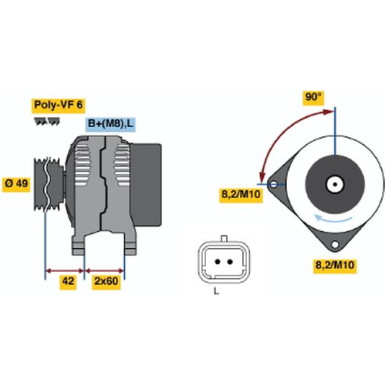 Lichtmaschine | Renault Kangoo | 0 986 045 241