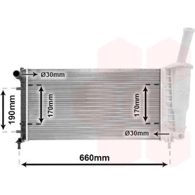 VAN WEZEL Kühler, Motorkühlung 17002290