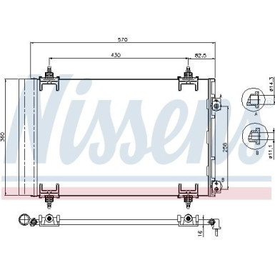 Kondensator PKW CITROEN C4, PEUGEOT 307 FIRST FIT 94826