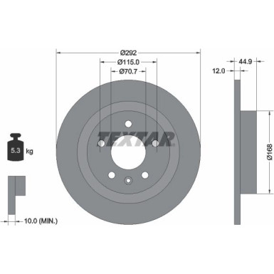 Bremsscheibe Opel T. Astra 09- Ko A 16 Zoll PRO 92205703