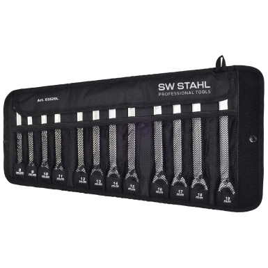 SW-Stahl Ringratschenschlüsselsatz | 12-teilig, umschaltbar, 8-19 mm | 03520L