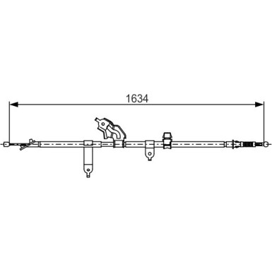 1 987 482 222 Seilzug, Feststellbremse 1 987 482 222 Seilzug, Feststellbremse