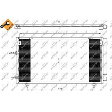 Kondensator, Klimaanlage EASY FIT 35518