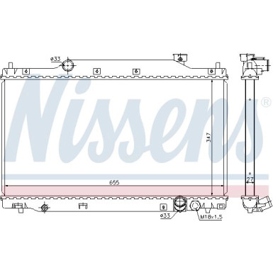Wasserkühler PKW | HONDA CIVIC 2,0 TYPE R 01 | 68114