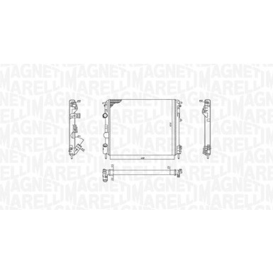 MAGNETI MARELLI Kühler, Motorkühlung 350213192600