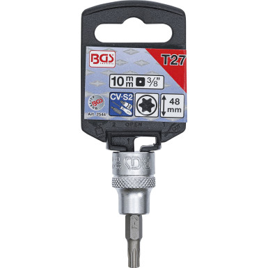 BGS Bit-Einsatz | Antrieb Innenvierkant 10 mm (3/8"""") | T-Profil (für Torx) T27 | 2544