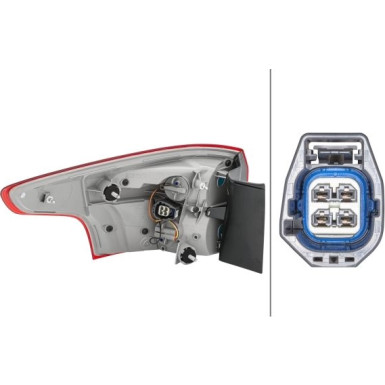 HECKLEUCHTE HELLA | FORD FOCUS SD 10-20 | 2SD 354 828-161 HECKLEUCHTE HELLA | FORD FOCUS SD 10-20 | 2SD 354 828-161