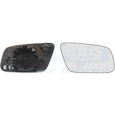 Aussenspiegelglas re. bhz | Audi A6(4B) konvex weiss OE 8D0857536AT